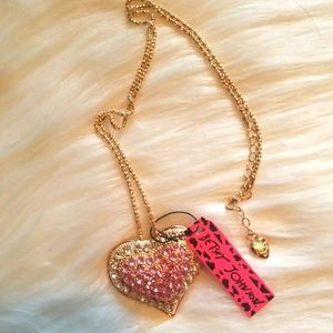 Betsey Johnson Heart Necklace